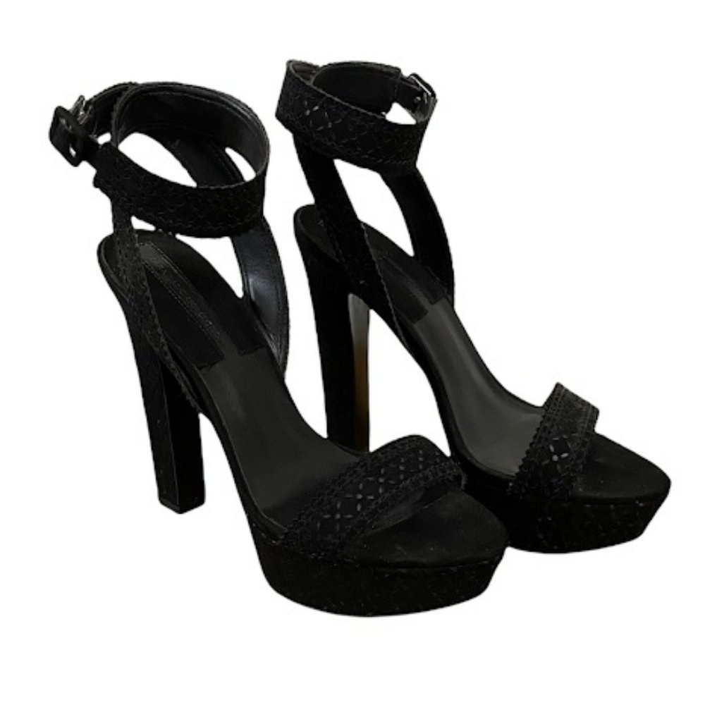 Zara Black Platform Heels